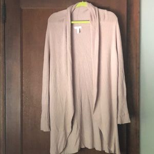 Long sleeve, duster length sweater